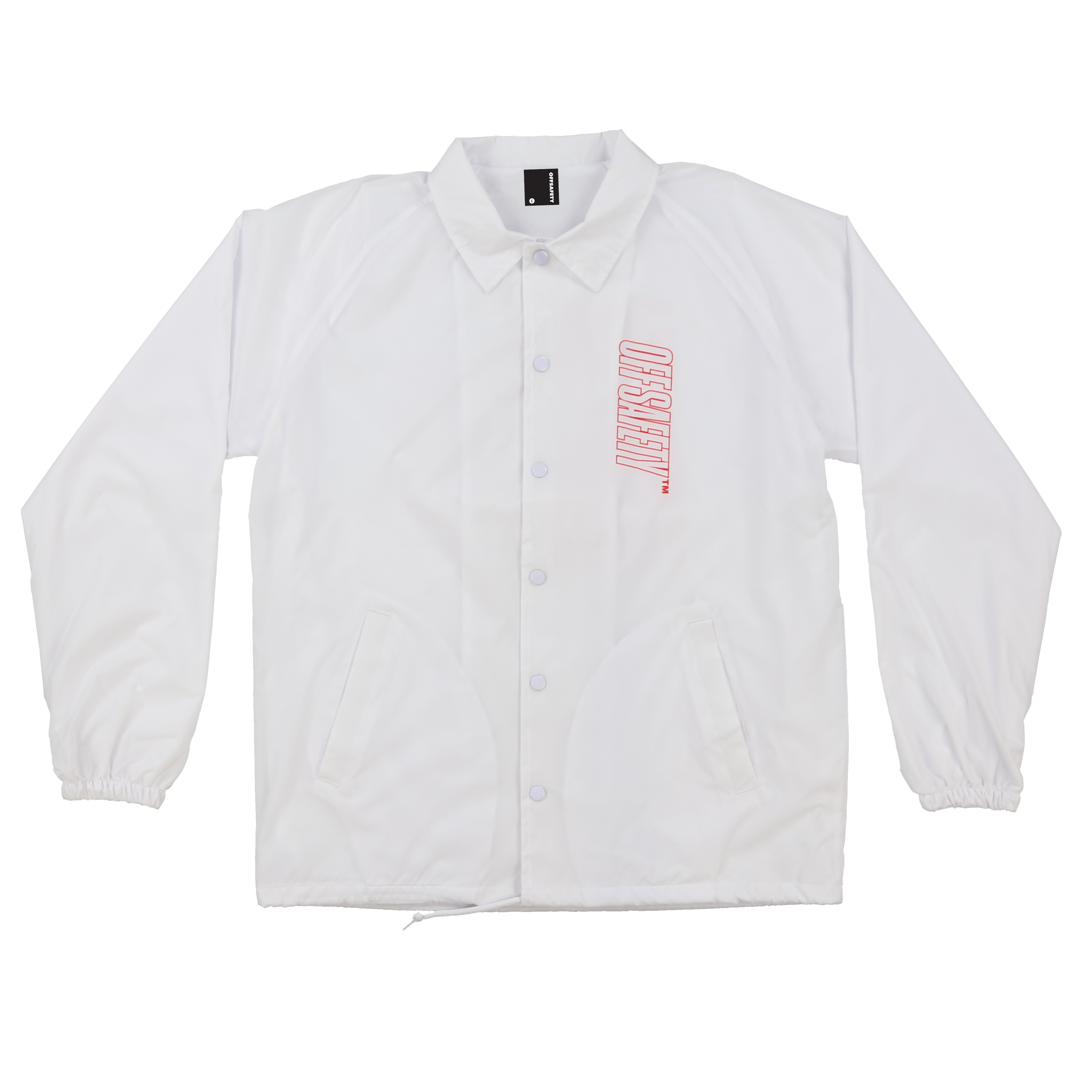 Caliber Coach Jacket White Off Safety Show